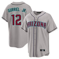 Arizona Diamondbacks #12 Lourdes Gurriel Jr Player Gray HOLBERT Road Home Game Stitched Jerseys