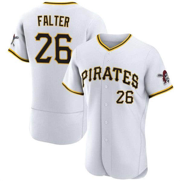 Pittsburgh Pirates #26 Bailey Falter White HOLBERT Flex Base Stitched Jersey