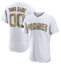 Custom San Diego Padres Active Player White HOLBERT 2022 All-Star Flex Base Stitched Jersey