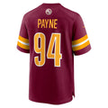 W.Commanders #94 Da'Ron Payne Burgundy HOLBERT Game Jersey