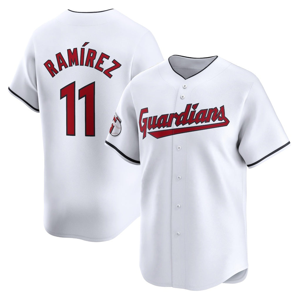 Cleveland Guardians #11 Jose Ramirez White HOLBERT Home Limited Player Jersey