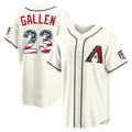 Arizona Diamondbacks #23 Zac Gallen Player Cream HOLBERT USA 250 Fourth of July Home Game Stitched Jerseys