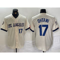 Los Angeles Dodgers #17 Shohei Ohtani Cream HOLBERT 2024 City Connect Limited Stitched Jersey 2