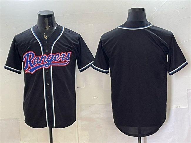 Texas Rangers Blank 2026 Fashion Replica Black HOLBERT Out Stitched Jersey