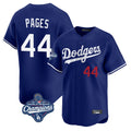 Los Angeles Dodgers #44 Andy Pages Player Royal HOLBERT World Series Meet Limited Home Stitched Jerseys