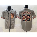 San Francisco Giants #26 Matt Chapman Gray HOLBERT Cool Base Stitched Jersey