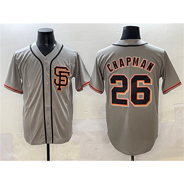 San Francisco Giants #26 Matt Chapman Gray HOLBERT Cool Base Stitched Jersey