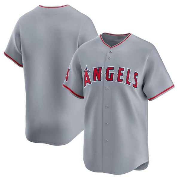 Los Angeles Angels Blank Gray HOLBERT Away Limited Stitched Jersey