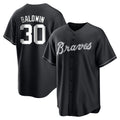 Atlanta Braves #30 Drake Baldwin Player Black HOLBERT Home Game Stitched Jerseys