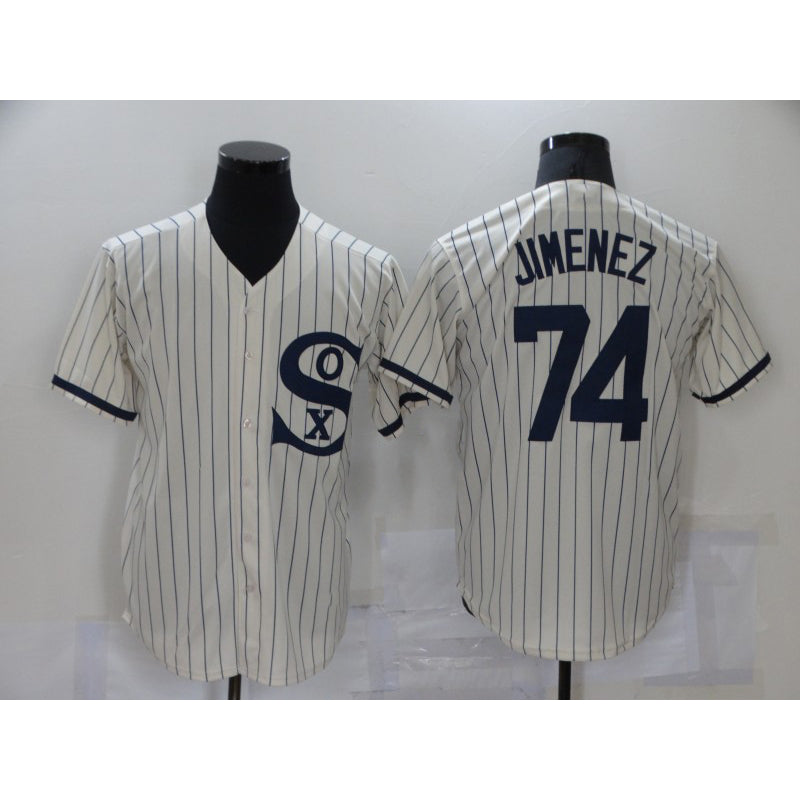 Chicago White Sox #74 Eloy Jimenez 2021 Cream HOLBERT Field of Dreams Name Cool Base Stitched Jersey