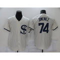Chicago White Sox #74 Eloy Jimenez 2021 Cream HOLBERT Field of Dreams Name Cool Base Stitched Jersey