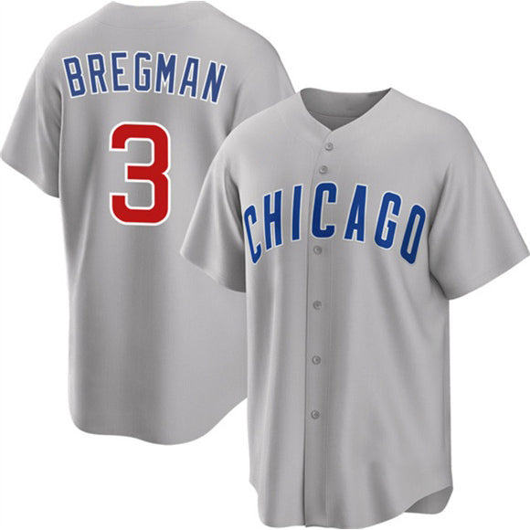 Chicago Cubs #3 Alex Bregman Gray HOLBERT 2026 Cool Base Limited Stitched Jersey