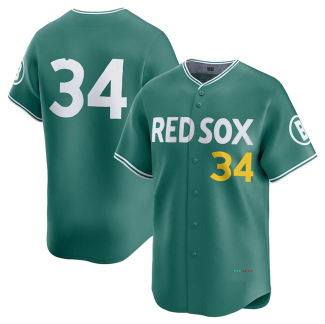 Boston Red Sox #34 David Ortiz Green HOLBERT 2025 City Connect Limited Stitched Jersey