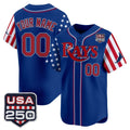 Custom Tampa Bay Rays America 250 Edition Vapor Premier Limited Royal HOLBERT Stitched Jerseys