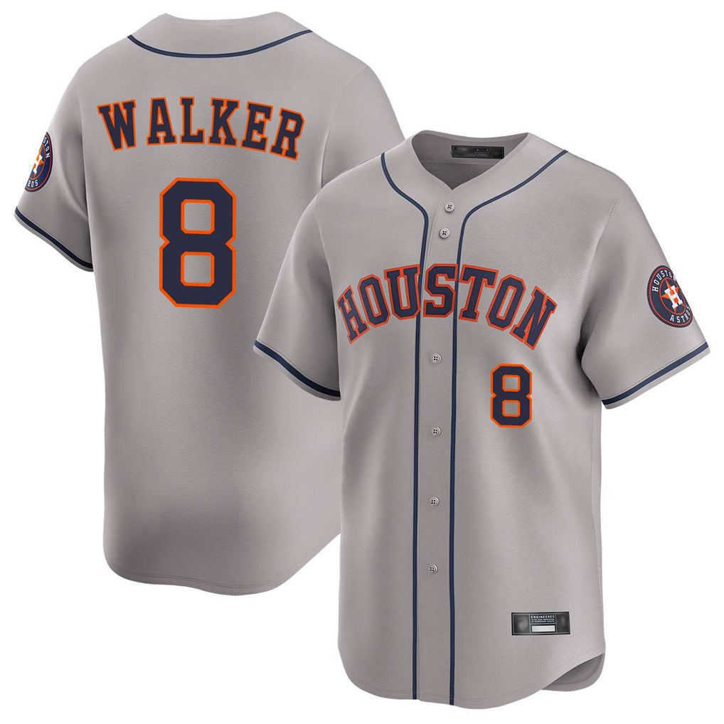 Houston Astros #8 Christian Walker Player Gray HOLBERT Home Limited Stitched Jerseys