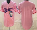 Los Angeles Dodgers Blank Pink HOLBERT Hello Kitty 2025 World Series Champions Limited Jersey