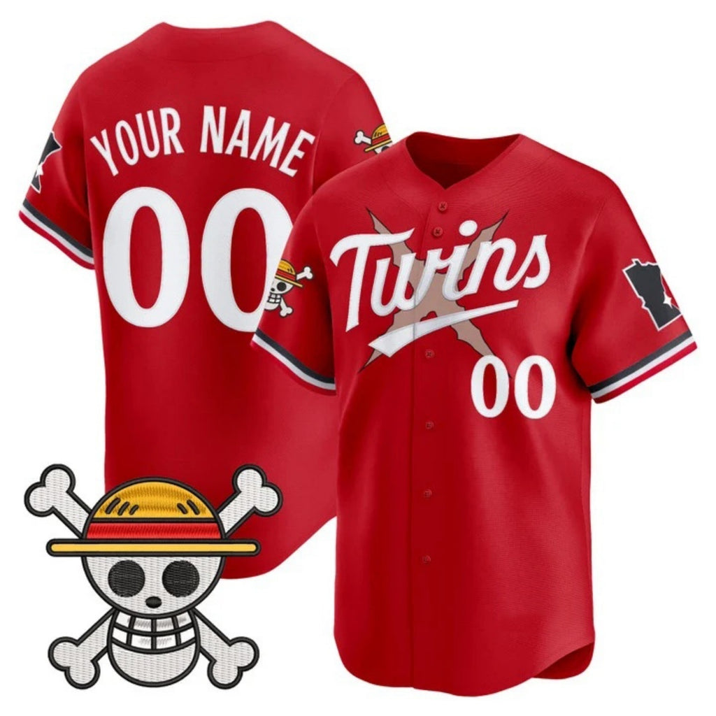 Custom Minnesota Twins x One Piece Red HOLBERT Vapor Premier Limited Jersey - Stitched