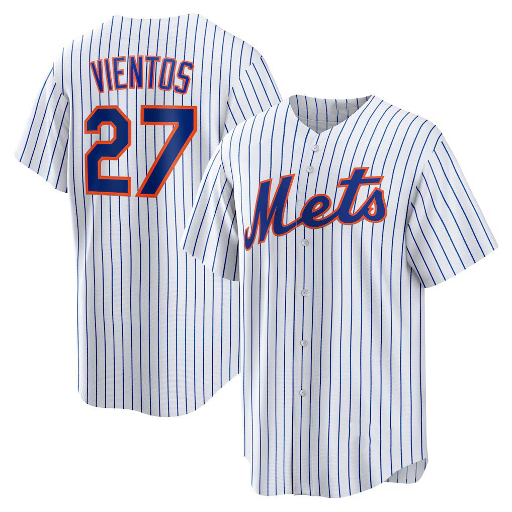 New York Mets #27 Mark Vientos White HOLBERT Home Replica Jersey