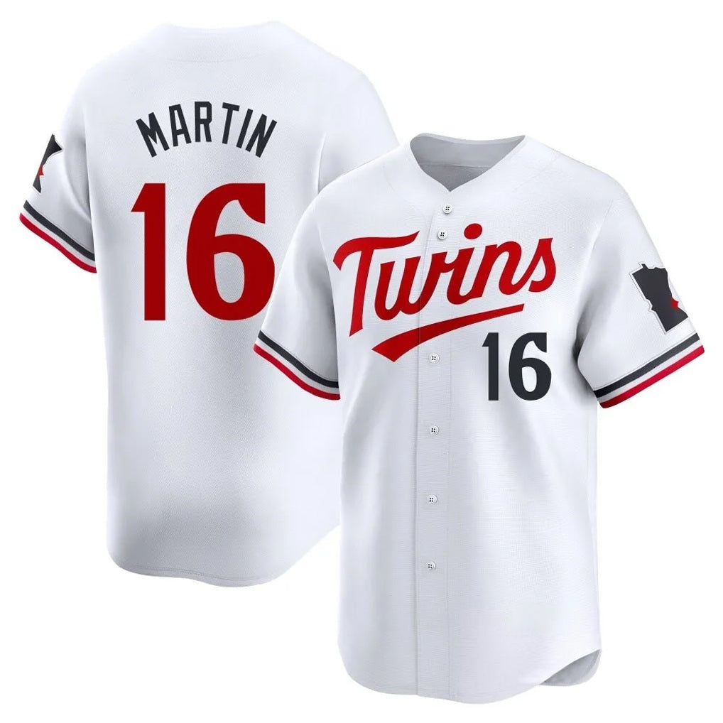 Minnesota Twins #16 Austin Martin Player White HOLBERTHome Limited Stitched Jerseys