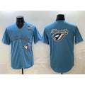 Toronto Blue Jays Team Big Logo Blue HOLBERT 2025 World Series Home Cool Base Stitched Jersey