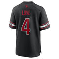 A.Cardinals #4 Jeremiyah Love Black HOLBERT Alternate Game Player Jersey