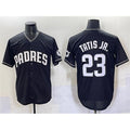 San Diego Padres #23 Fernando Tatis Jr. Black HOLBERT Stitched Jersey