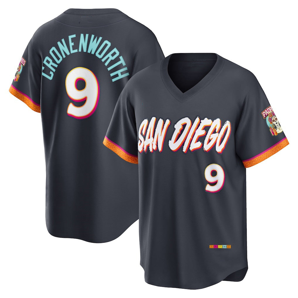 San Diego Padres #9 Jake Cronenworth Obsidian HOLBERT 2026 City Connect Stadium Jersey
