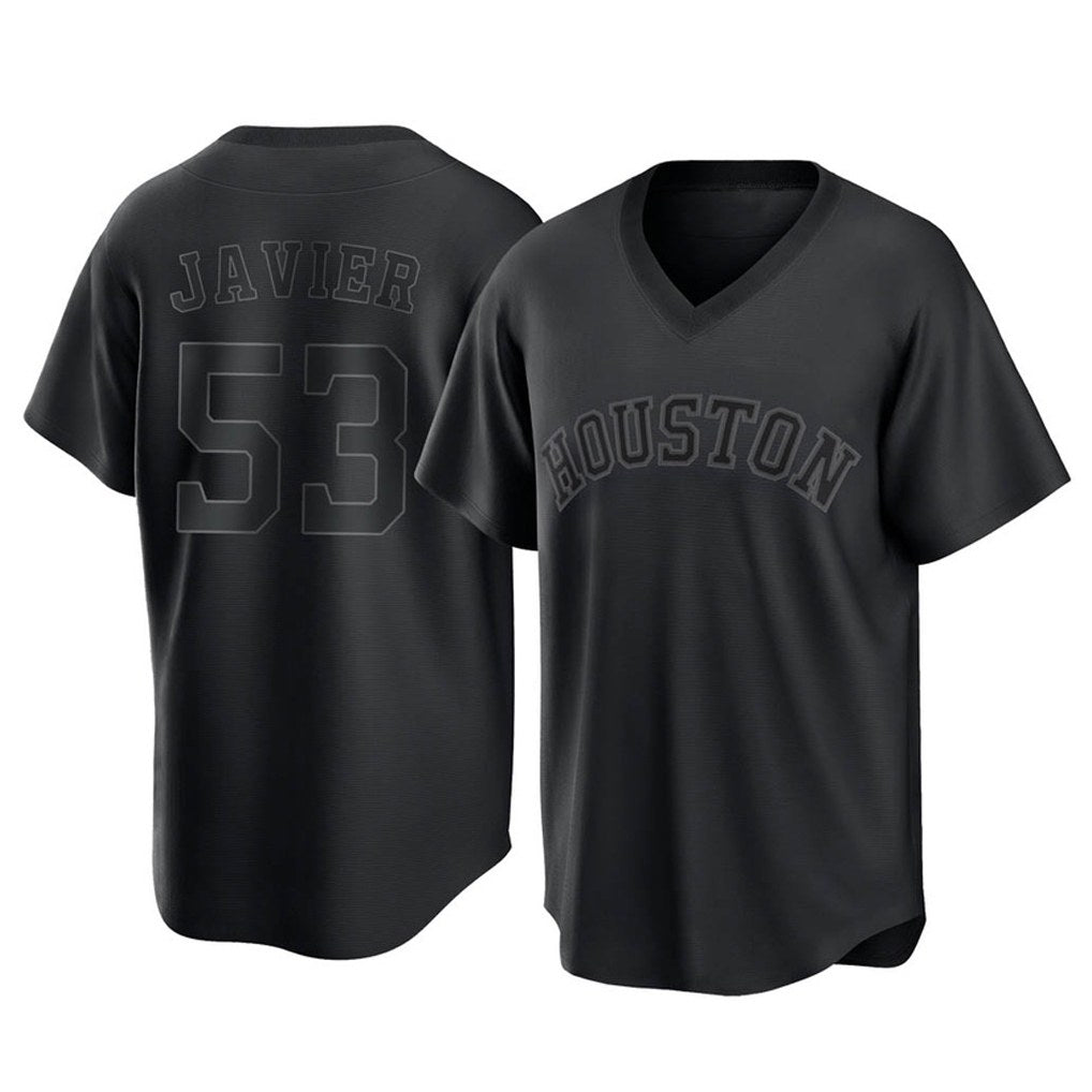 Houston Astros #53 Cristian Javier Player Black HOLBERT Fashion T-shirt Home Game Stitched Jerseys