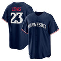 Minnesota Twins #23 Royce Lewis Navy HOLBERT Alternate 2 Replica Jersey