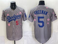 Los Angeles Dodgers #5 Freddie Freeman Grey HOLBERT 2025 Tokyo Series Limited Stitched Jersey
