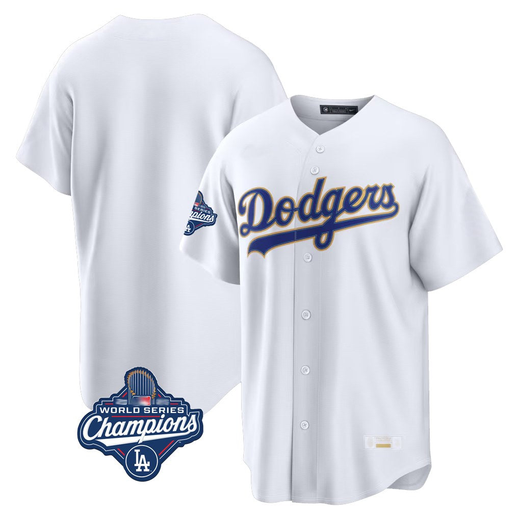 Los Angeles Dodgers Blank Player Gold White HOLBERT 2026 Collection Stadium Limited World Series Meet Stitched Jerseys