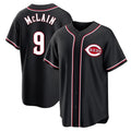 Cincinnati Reds #9 Matt McLain Player Black HOLBERT Fashion Out Home Game Stitched Jerseys