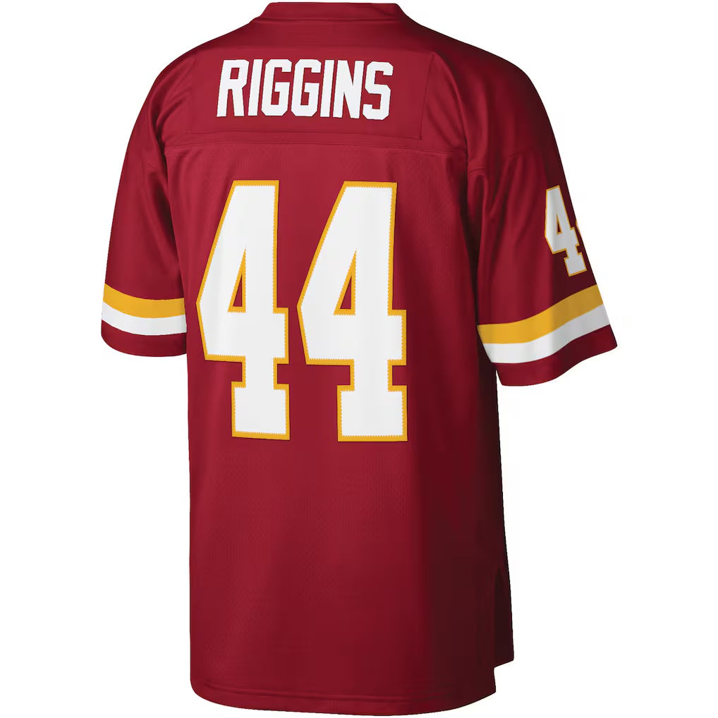 W.Football Team #44 John Riggins Mitchell & Ness Burgundy HOLBERT Legacy Replica Jersey