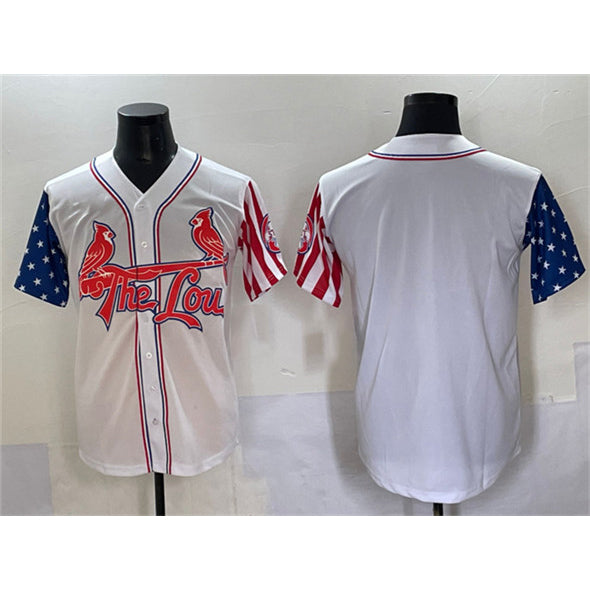 St. Louis Cardinals Blank White HOLBERT Independence Day Vapor Premier Limited Stitched Jersey