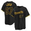 Kansas City Royals #67 Seth Lugo Player Black HOLBERT Snake Skin City Game Stitched Jerseys