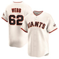 San Francisco Giants #62 Logan Webb Cream HOLBERT Home Limited Player Jersey