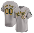 Custom Oakland Athletics Active Player Gray HOLBERT Away Limited Stitched Jersey