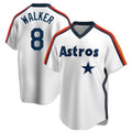 Houston Astros #8 Christian Walker Player White HOLBERT Cooperstown Collection T-shirt Stitched Jerseys