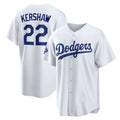 Los Angeles Dodgers #22 Clayton Kershaw White HOLBERT Home 2025 World Series Champions Replica Jersey