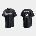 Texas Rangers #2 Marcus Semien Black HOLBERT Cool Base Stitched Jersey