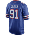 B.Bills #91 Ed Oliver Royal HOLBERT Team Game Player Jersey