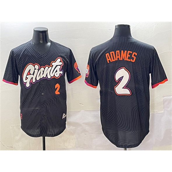 San Francisco Giants #2 Willy Adames Anthracite HOLBERT 2025 City Connect Limited Stitched Jersey