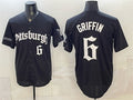 Pittsburgh Pirates #6 Konnor Griffin Black HOLBERT 'Gothic Steel City Edition' Vapor Limited Stitched Jersey