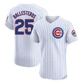 Chicago Cubs #25 Moises Ballesteros Player White HOLBERT Limited Elite Home Game Stitched Jerseys
