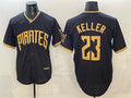 Pittsburgh Pirates #23 Mitch Keller Black HOLBERT 2026 City Connect Stadium Stitched Jersey