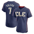 Cleveland Guardians #7 George Valera Player Navy HOLBERT City Connect Limited Elite Home Stitched Jerseys