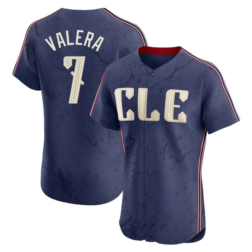 Cleveland Guardians #7 George Valera Player Navy HOLBERT City Connect Limited Elite Home Stitched Jerseys