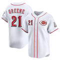 Cincinnati Reds #21 Hunter Greene White HOLBERT Home Limited Player Jersey