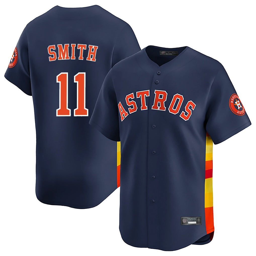 Houston Astros #11 Cam Smith Player Navy HOLBERT Home Limited Stitched Jerseys
