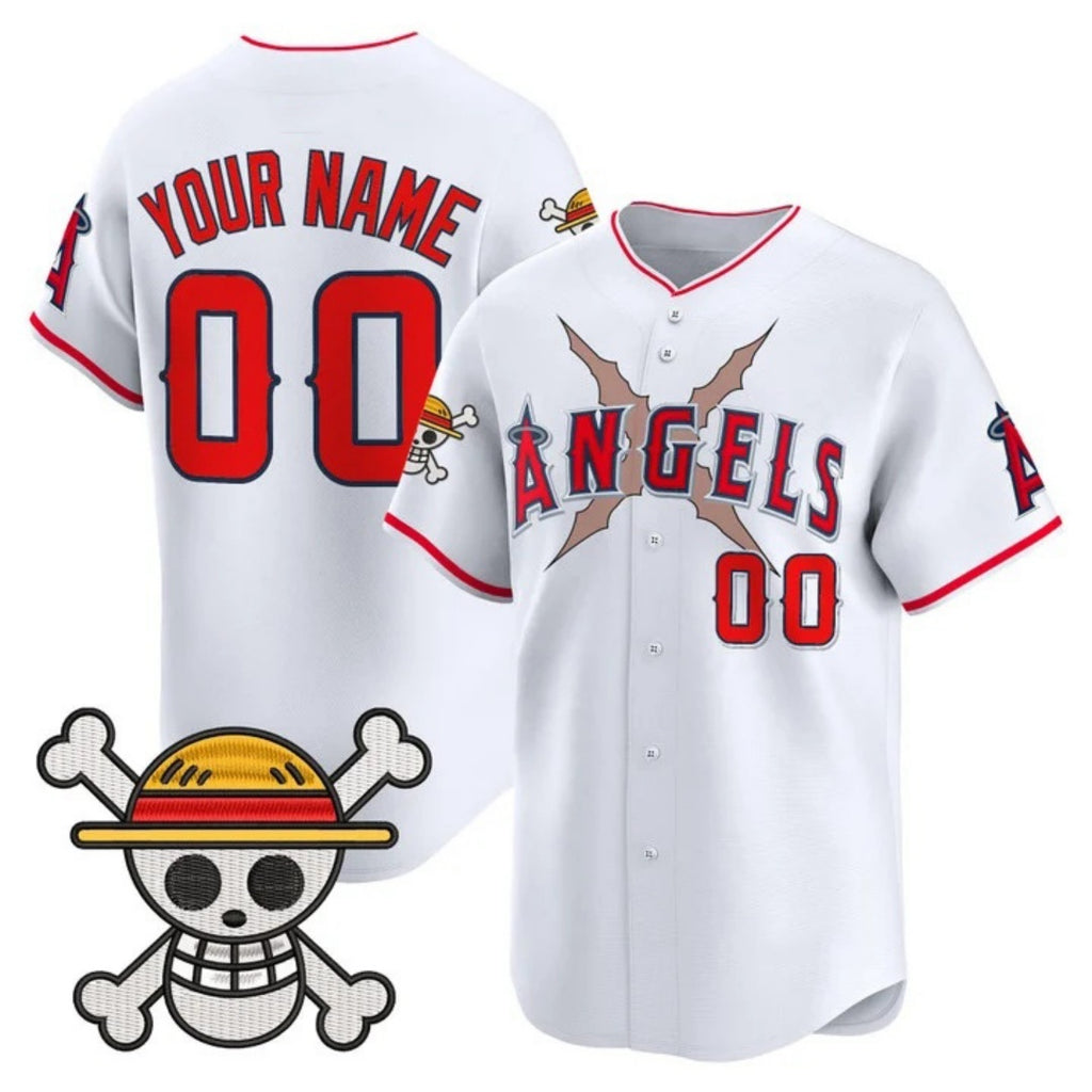 Custom Los Angeles Angels x One Piece White HOLBERT Vapor Premier Limited Jersey - Stitched